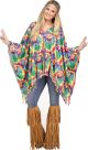 Tie Dye Hippie Poncho