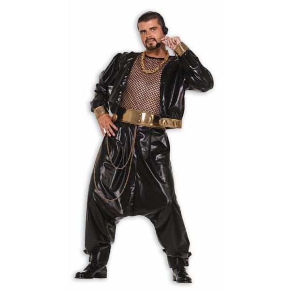 90's Hip Hop Rapper Rap Star Pop Retro Fancy Dress Up Halloween Adult  Costume