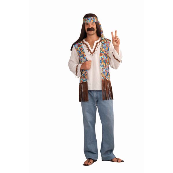 Classic 70s Hippie Dude Mens Costume